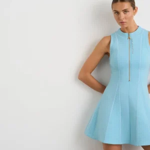 Best Sale Aje ATHLETICA Scuba Mini Dress 802 Ice Blue