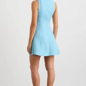 Best Sale Aje ATHLETICA Scuba Mini Dress 802 Ice Blue