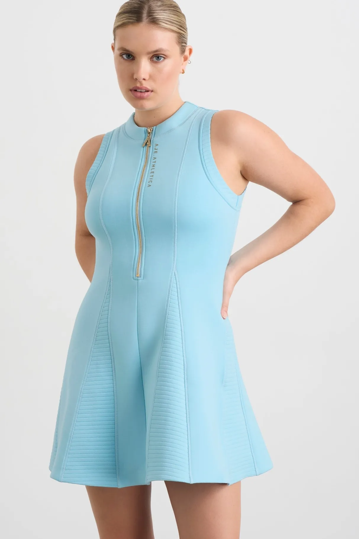 scuba_mini_dress__6.webp Best Sale Aje ATHLETICA Scuba Mini Dress 802 Ice Blue