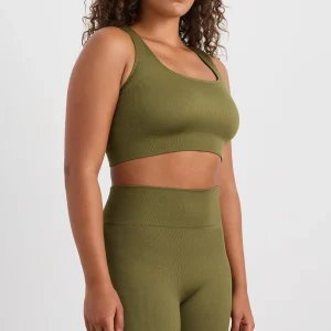 Fashion Aje ATHLETICA Seamless Crop 331 Deep Khaki