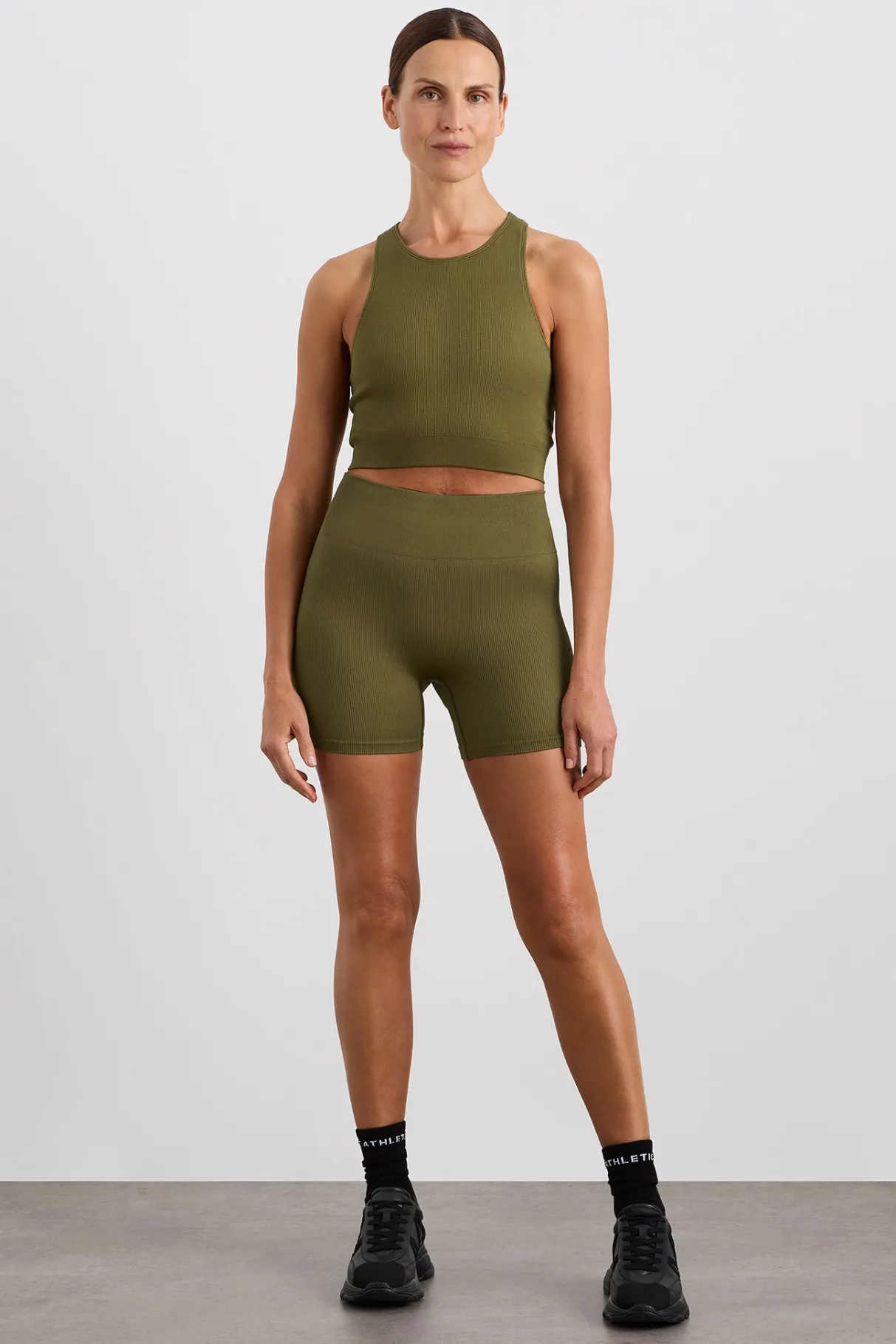 seamless_crop_tank__2.webp Online Aje ATHLETICA Seamless Crop Tank 148 Deep Khaki