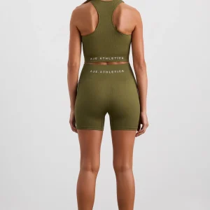 Online Aje ATHLETICA Seamless Crop Tank 148 Deep Khaki