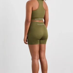 Online Aje ATHLETICA Seamless Crop Tank 148 Deep Khaki
