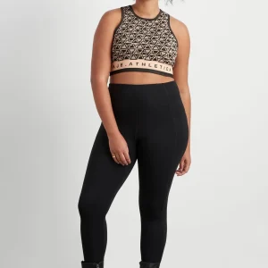Clearance Aje ATHLETICA Seamless Crop Top 331 Geo Print/Beige