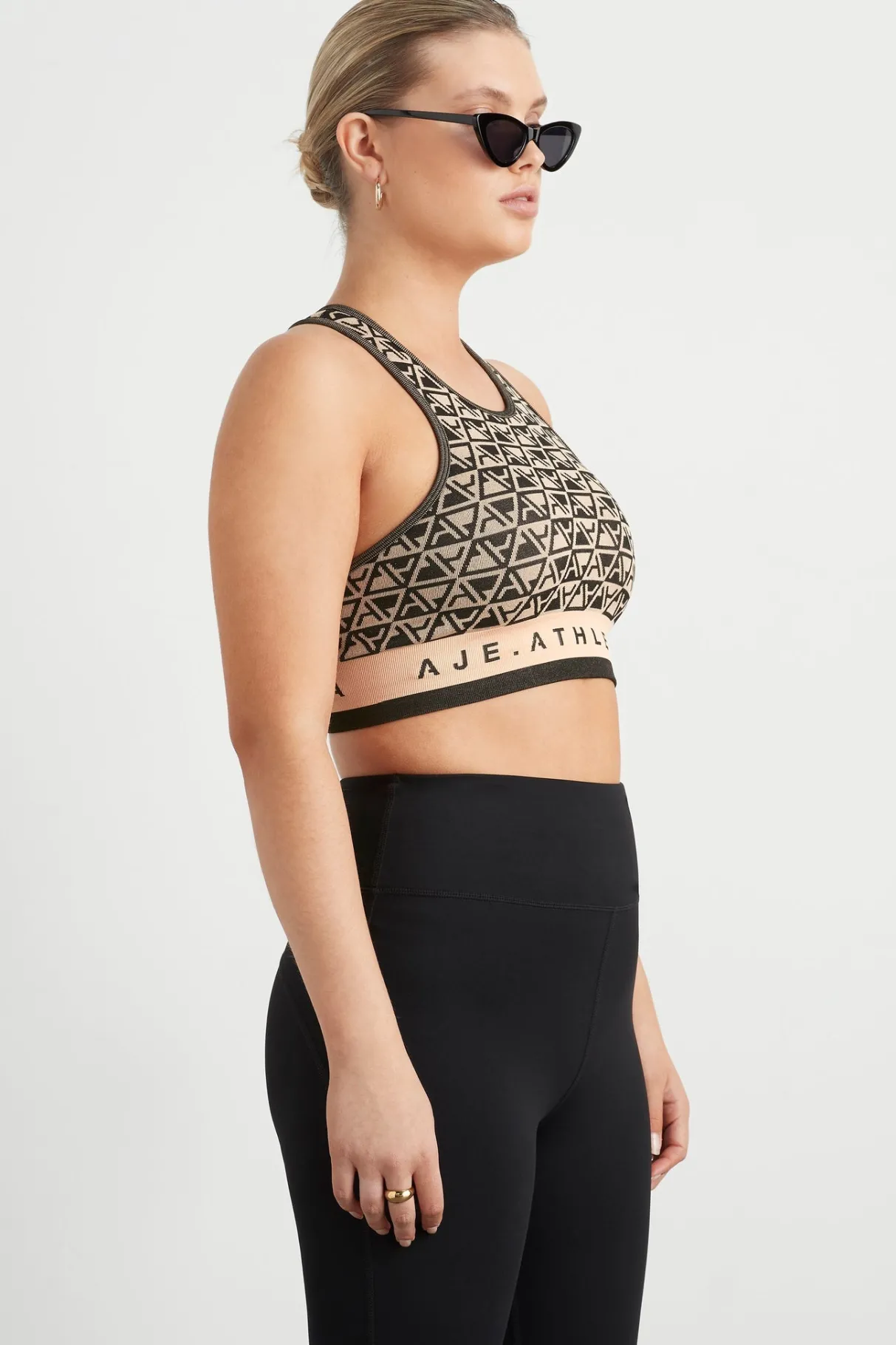 seamless_crop_top__7-1.webp Clearance Aje ATHLETICA Seamless Crop Top 331 Geo Print/Beige