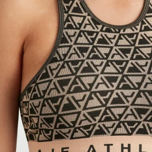 Clearance Aje ATHLETICA Seamless Crop Top 331 Geo Print/Beige