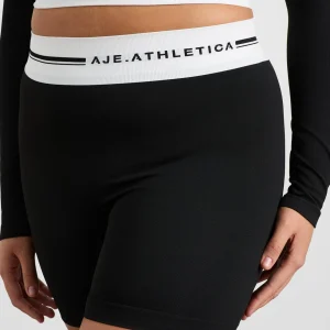 Discount Aje ATHLETICA Seamless Long Sleeve Crop 356 Black