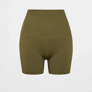 Clearance Aje ATHLETICA Seamless Rib Short 624 Deep Khaki