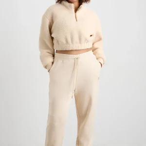 Fashion Aje ATHLETICA Sherpa Cropped Jumper 435 Ivory