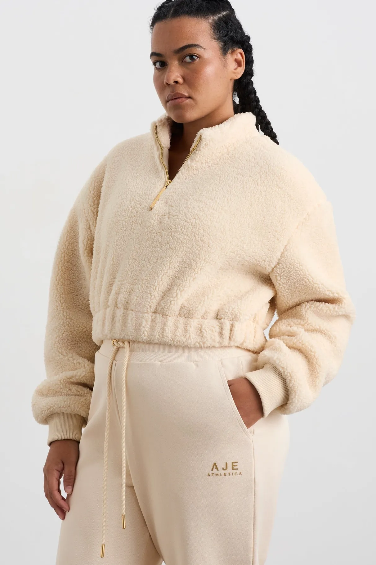 sherpa_cropped_jumper__5.webp Fashion Aje ATHLETICA Sherpa Cropped Jumper 435 Ivory