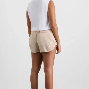 Clearance Aje ATHLETICA Side Ruched Short 602 Latte Beige