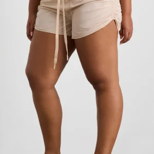 Clearance Aje ATHLETICA Side Ruched Short 602 Latte Beige