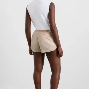 Clearance Aje ATHLETICA Side Ruched Short 602 Latte Beige