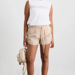 Clearance Aje ATHLETICA Side Ruched Short 602 Latte Beige