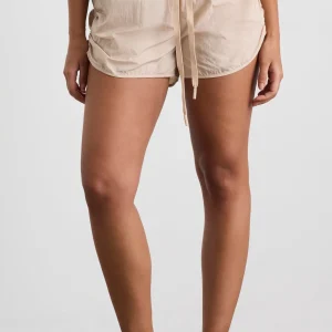 Clearance Aje ATHLETICA Side Ruched Short 602 Latte Beige