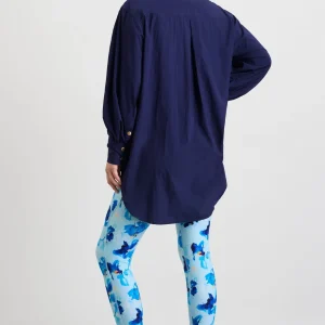 Store Aje ATHLETICA Side Split Windbreaker Shirt 406 Navy