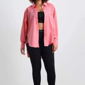 Sale Aje ATHLETICA Side Split Windbreaker Shirt 406 Deep Blush