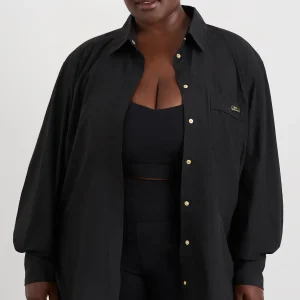 Online Aje ATHLETICA Side Split Windbreaker Shirt 406 Black