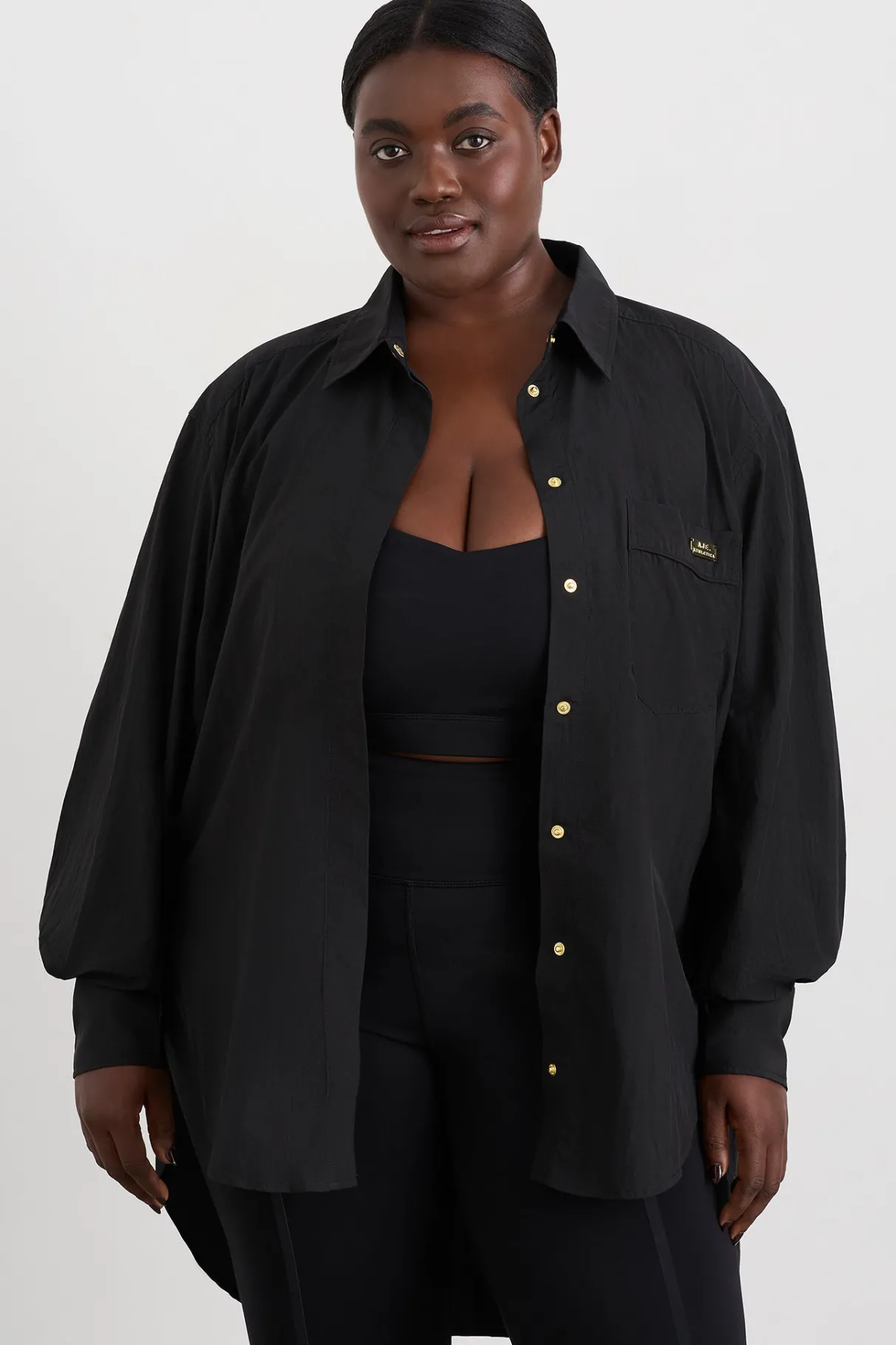 side_split_windbreaker_shirt__11-4.webp Online Aje ATHLETICA Side Split Windbreaker Shirt 406 Black