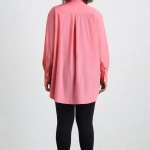 Sale Aje ATHLETICA Side Split Windbreaker Shirt 406 Deep Blush