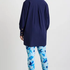 Store Aje ATHLETICA Side Split Windbreaker Shirt 406 Navy
