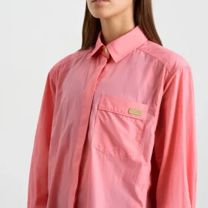Sale Aje ATHLETICA Side Split Windbreaker Shirt 406 Deep Blush