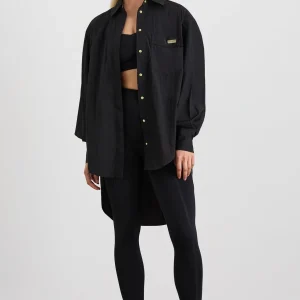 Online Aje ATHLETICA Side Split Windbreaker Shirt 406 Black