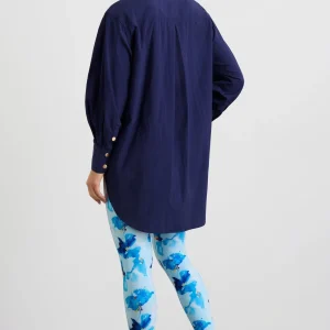 Store Aje ATHLETICA Side Split Windbreaker Shirt 406 Navy