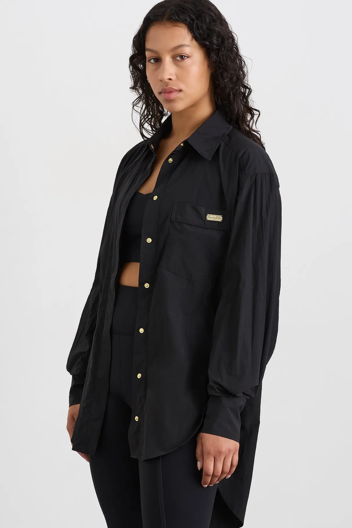 side_split_windbreaker_shirt__7-4.webp Online Aje ATHLETICA Side Split Windbreaker Shirt 406 Black