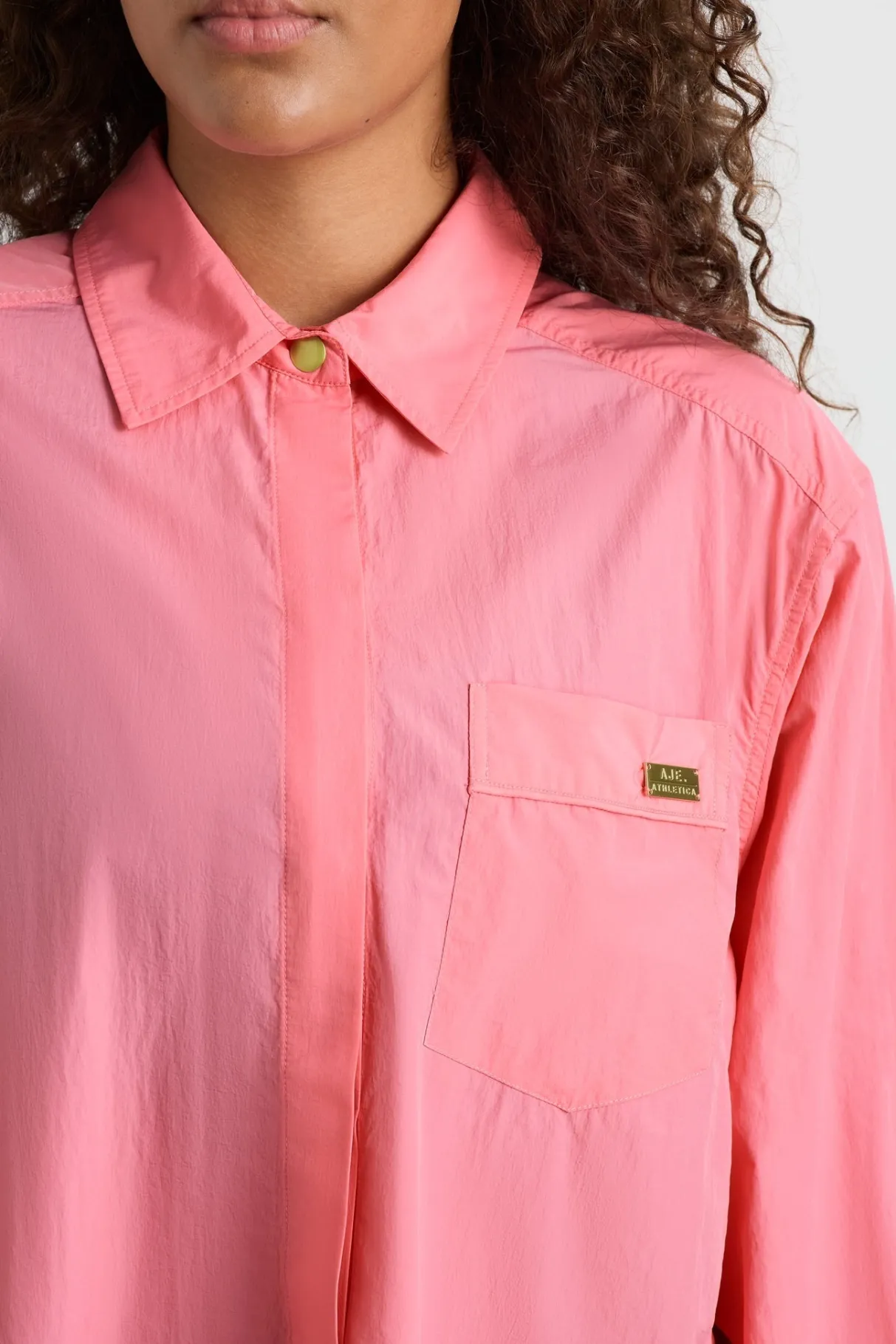 side_split_windbreaker_shirt__7.webp Sale Aje ATHLETICA Side Split Windbreaker Shirt 406 Deep Blush