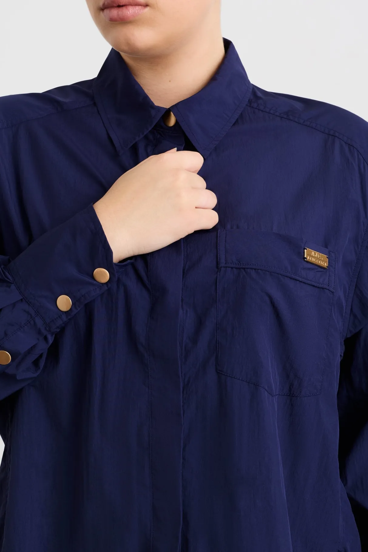 side_split_windbreaker_shirt__8-3.webp Store Aje ATHLETICA Side Split Windbreaker Shirt 406 Navy