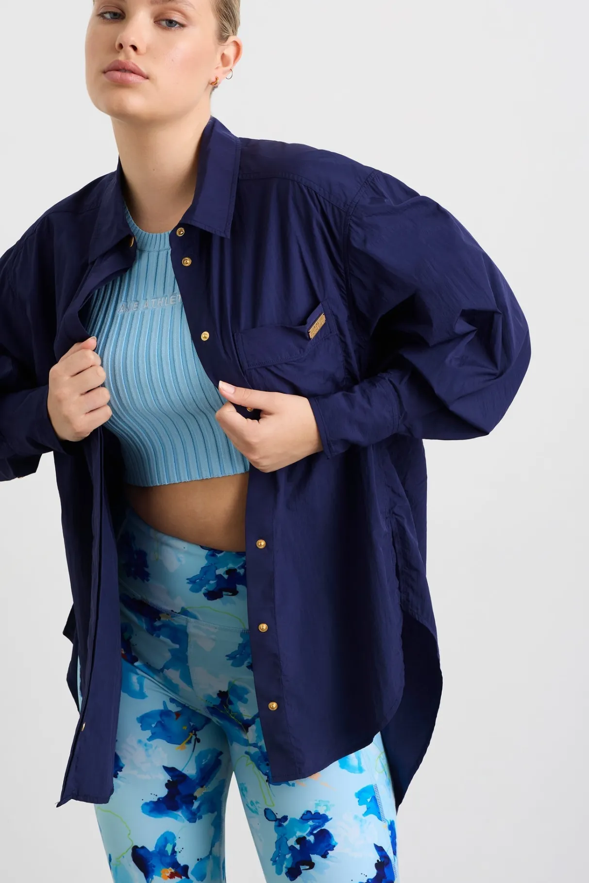 side_split_windbreaker_shirt__9-3.webp Store Aje ATHLETICA Side Split Windbreaker Shirt 406 Navy