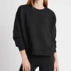 Sale Aje ATHLETICA Signature Embossed Logo Crew Jumper 401 Black