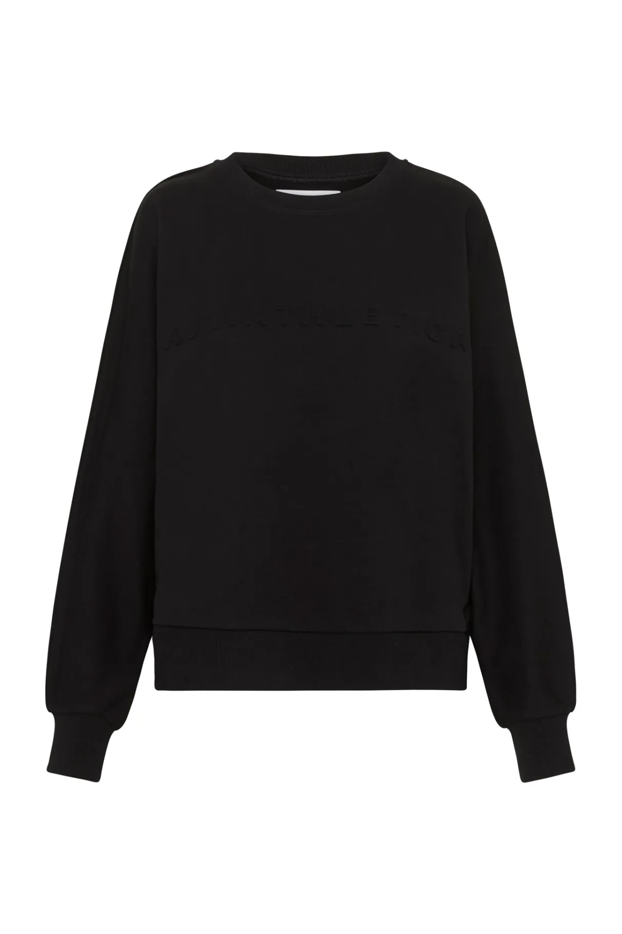 signature_embossed_logo_crew_jumper__1.webp Sale Aje ATHLETICA Signature Embossed Logo Crew Jumper 401 Black