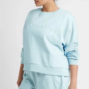 Online Aje ATHLETICA Signature Embossed Logo Crew Jumper 401 Ice Blue