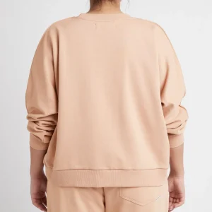 Sale Aje ATHLETICA Signature Embossed Logo Crew Jumper 401 Sand