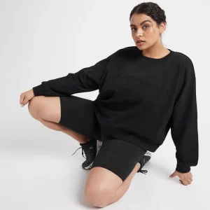Sale Aje ATHLETICA Signature Embossed Logo Crew Jumper 401 Black