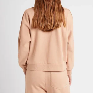 Sale Aje ATHLETICA Signature Embossed Logo Crew Jumper 401 Sand
