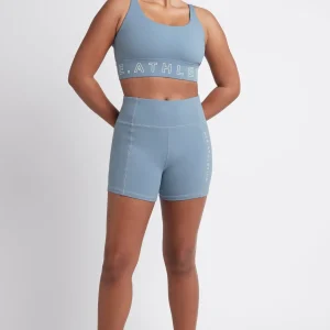 Fashion Aje ATHLETICA Signature Logo Bike Shorts 605 Storm Blue