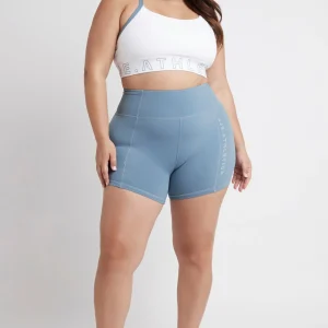 Fashion Aje ATHLETICA Signature Logo Bike Shorts 605 Storm Blue