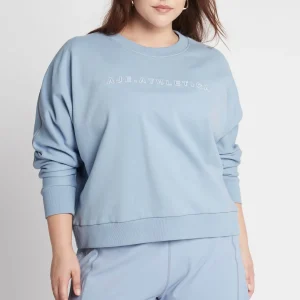 Cheap Aje ATHLETICA Signature Logo Crew Jumper 401 Steel Blue