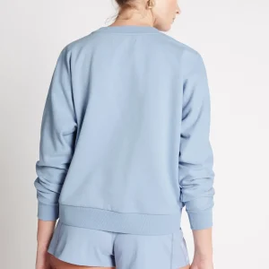 Cheap Aje ATHLETICA Signature Logo Crew Jumper 401 Steel Blue