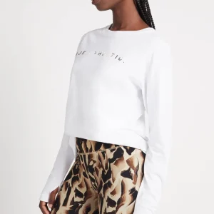 Hot Aje ATHLETICA Signature Logo Long Sleeve T-Shirt 127 White/Marble