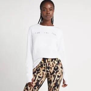 Hot Aje ATHLETICA Signature Logo Long Sleeve T-Shirt 127 White/Marble