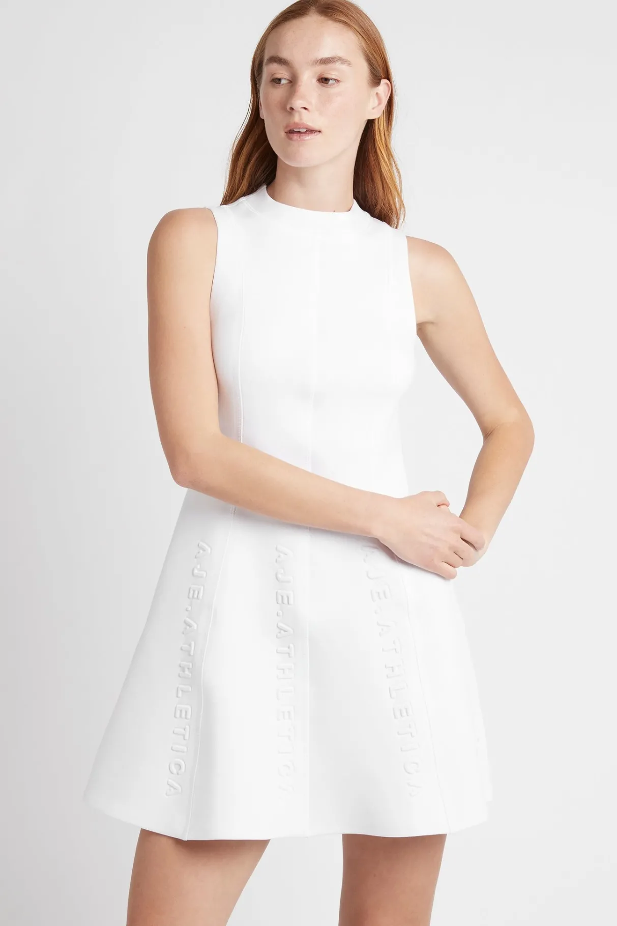 signature_logo_spacer_knit_mini_dress__0-1.webp Cheap Aje ATHLETICA Signature Logo Spacer Knit Mini Dress 802 White
