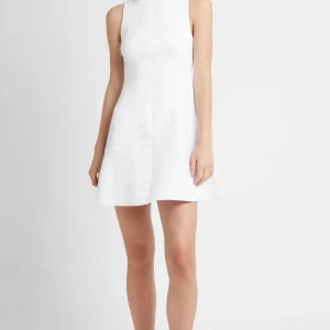 Cheap Aje ATHLETICA Signature Logo Spacer Knit Mini Dress 802 White