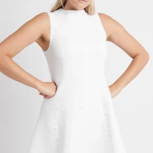 Cheap Aje ATHLETICA Signature Logo Spacer Knit Mini Dress 802 White