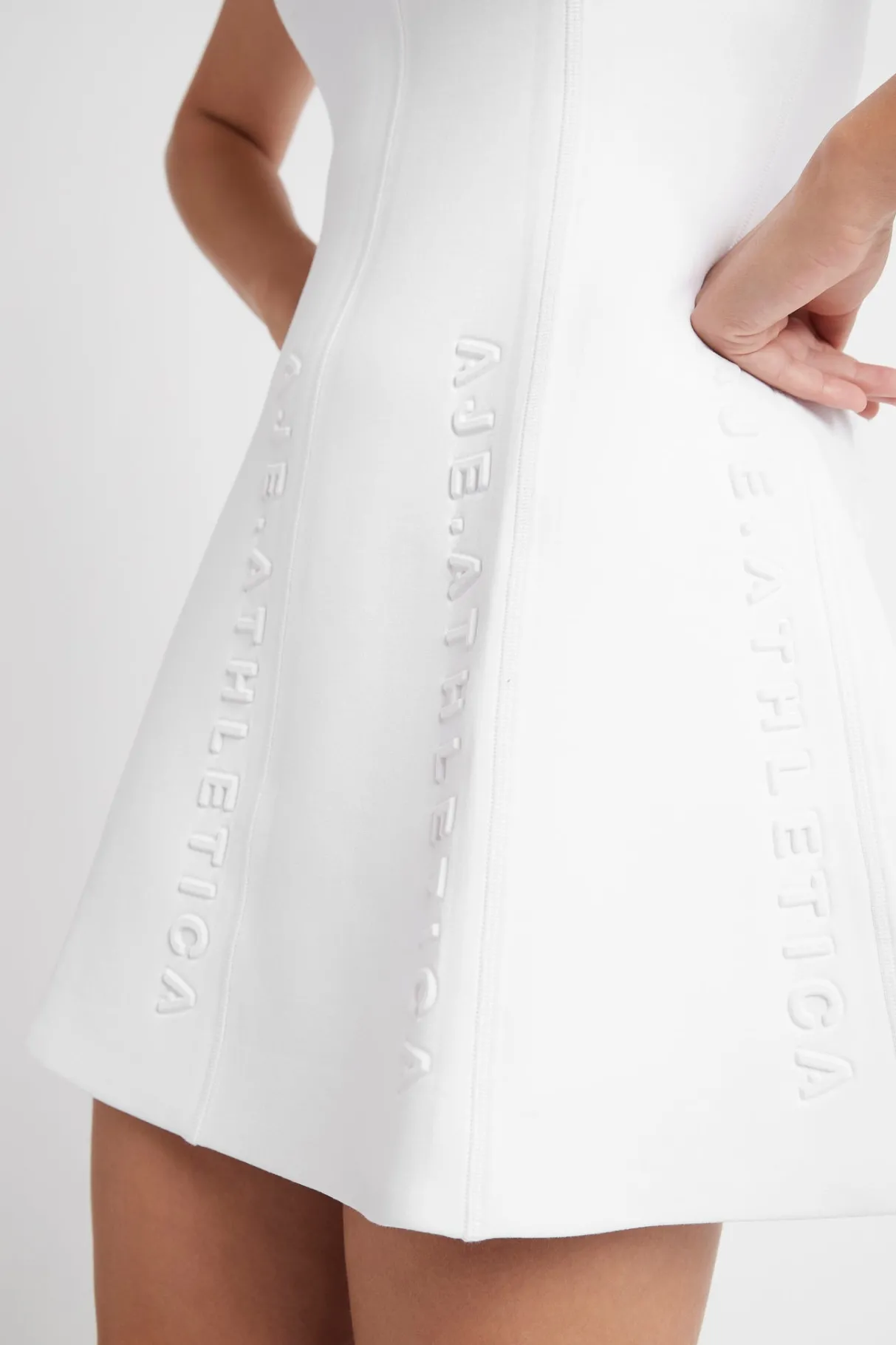 signature_logo_spacer_knit_mini_dress__8.webp Cheap Aje ATHLETICA Signature Logo Spacer Knit Mini Dress 802 White
