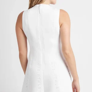 Cheap Aje ATHLETICA Signature Logo Spacer Knit Mini Dress 802 White