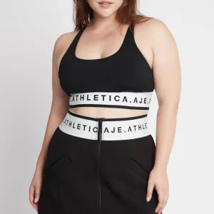 Fashion Aje ATHLETICA Signature Logo Sports Bra 313 Black/White